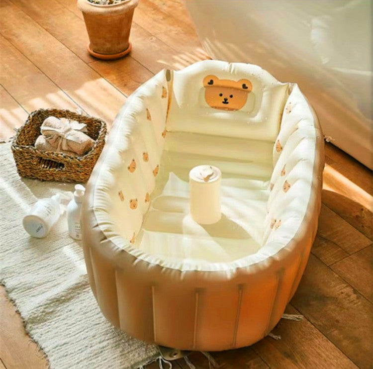 Inflatable baby bathtub