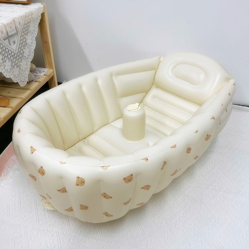 Inflatable baby bathtub